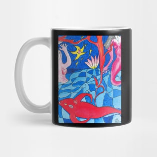 The animal lover who also loves mermaids on the sea side as an ocean lover Mug